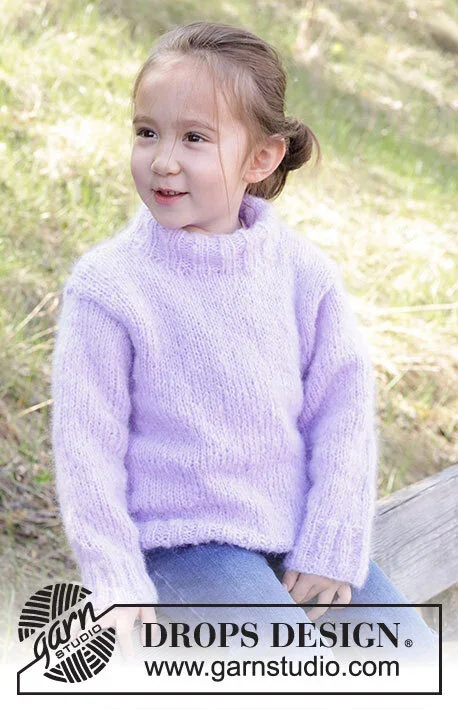 47-2 Smiling Lavender Sweater by DROPS Design Köp nu
