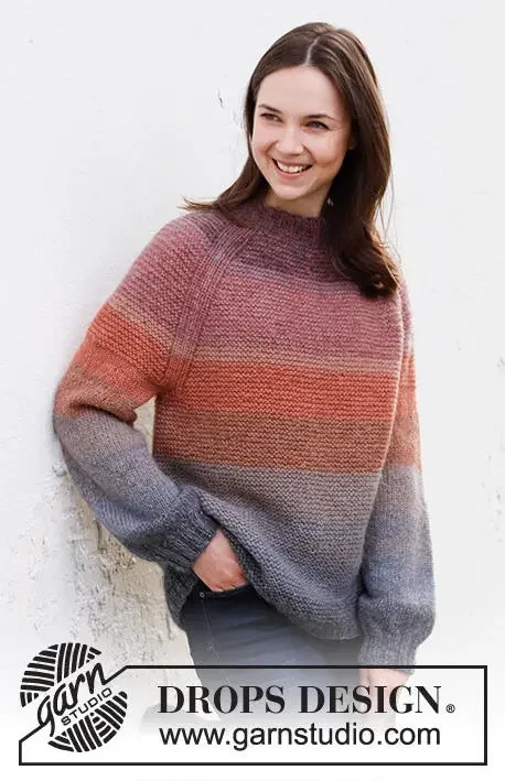 Beställ nu 217-26 Sunsets Glow Jumper by DROPS Design