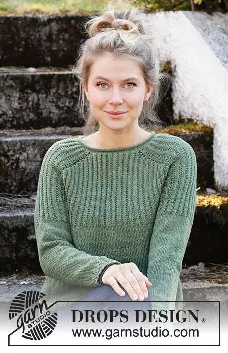 Endast idag 215-9 Lucky Clover Sweater by DROPS Design