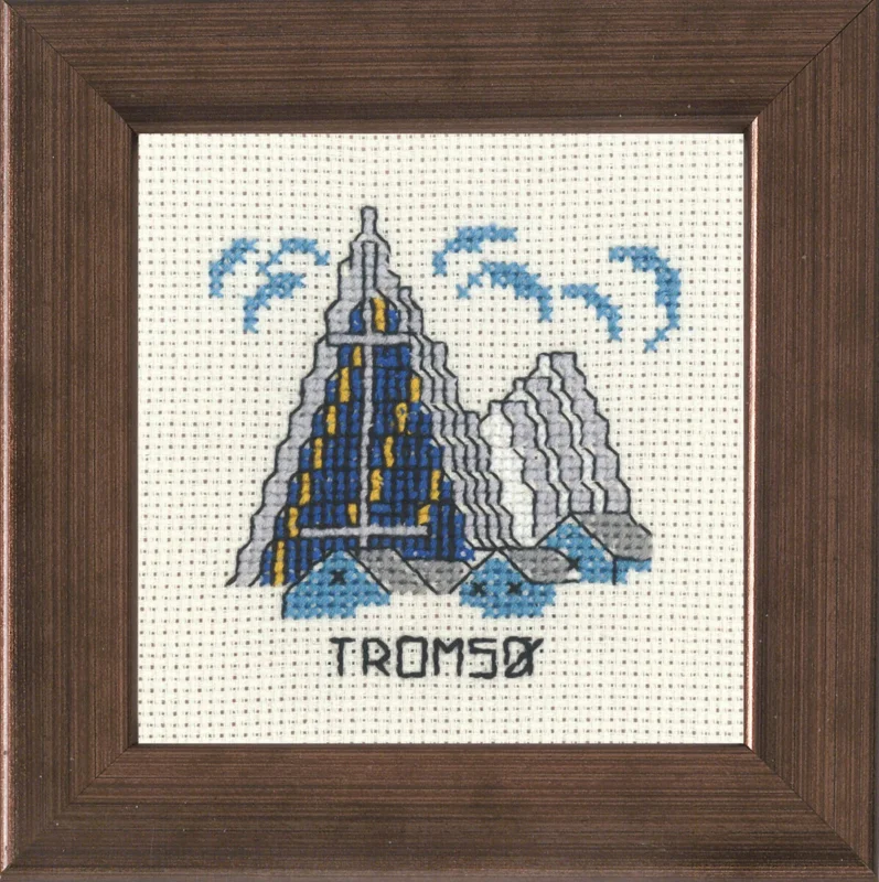 Nyhet Broderikit Tromsø 10 x 10 cm R5370