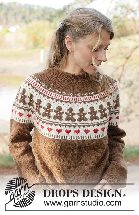 Rea 262-38 Cookie Parade Sweater by DROPS Design