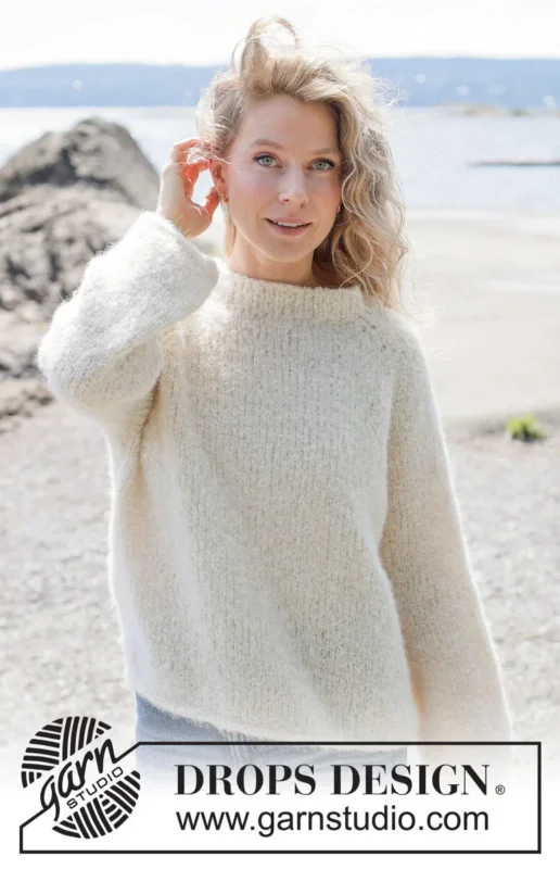 264-23 Frost Bloom Sweater by DROPS Design Säker betalning