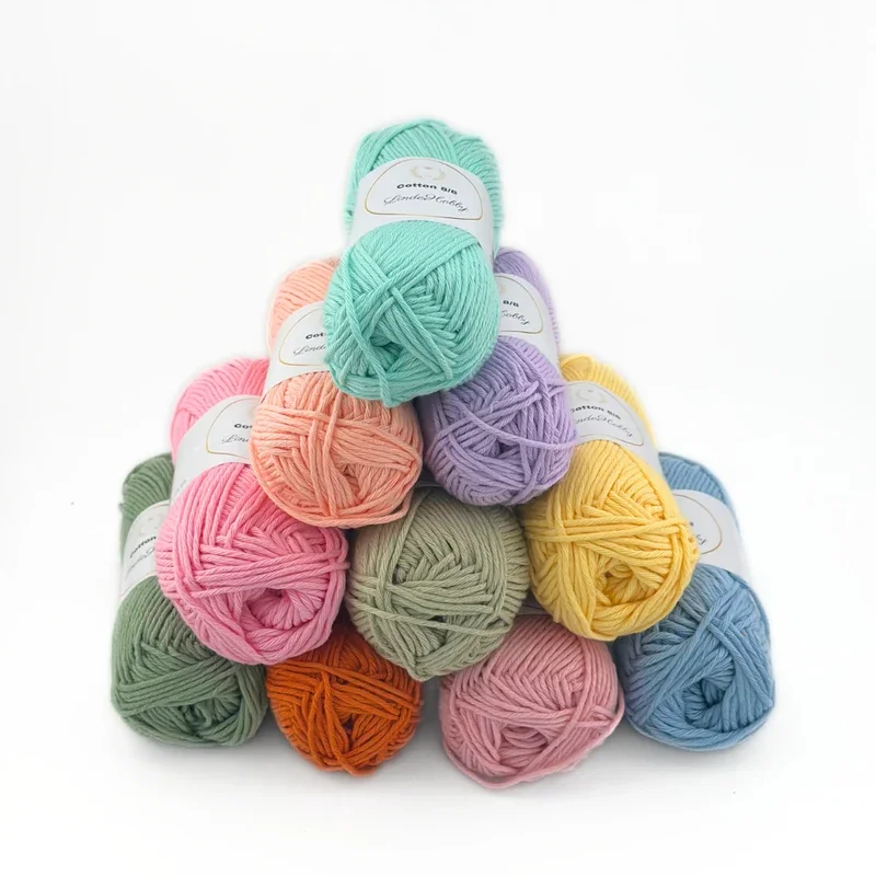 Köp online LindeHobby Cotton 8/8 - Soft Pastel Dream, 10 nystan