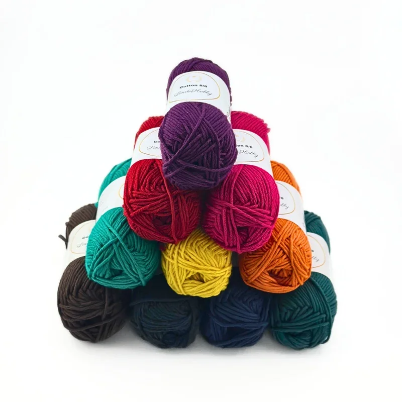 Beställ idag LindeHobby Cotton 8/8 – Autumn Glow, 10 nystan