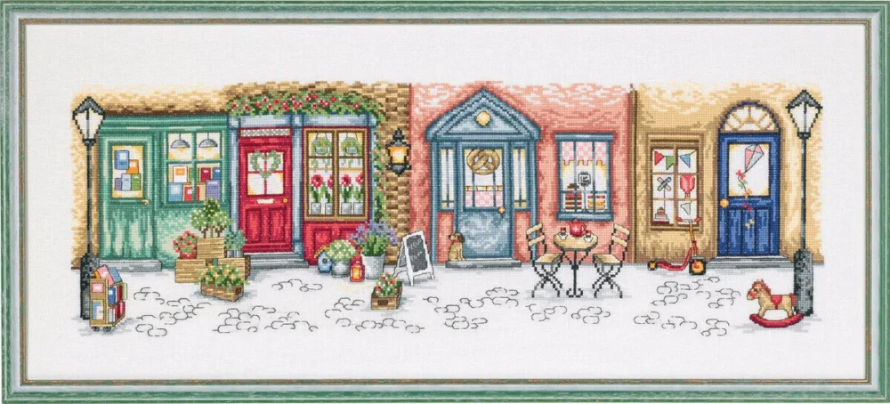 Broderikit Butiksgatan 71 x 30 cm Beställ nu