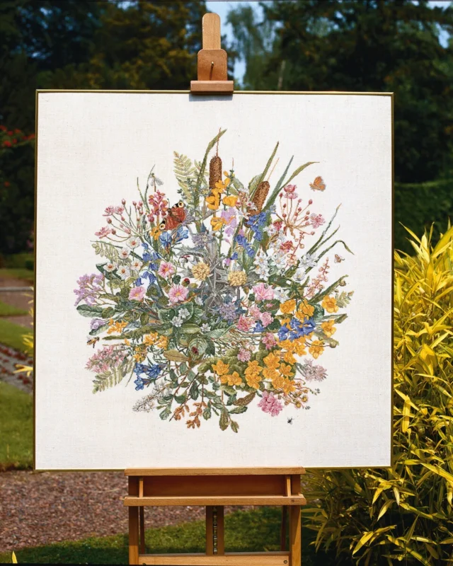Broderikit Vattenväxter 100 x 105 cm Nyhet