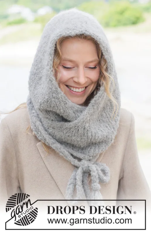 261-7 Soft Shelter Hood by DROPS Design Nedsatt pris