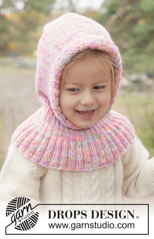 Köp online 50-5 Fairy Flurry Balaclava by DROPS Design