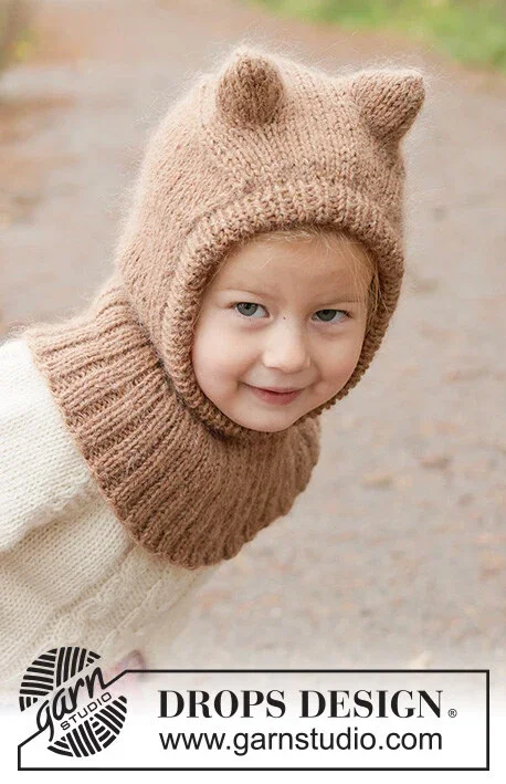 50-1 Forest Cub Balaclava by DROPS Design Nyhet