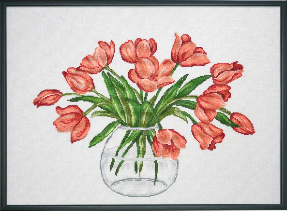 Broderikit Tulpaner R5472 58 x 42 cm Begränsat antal