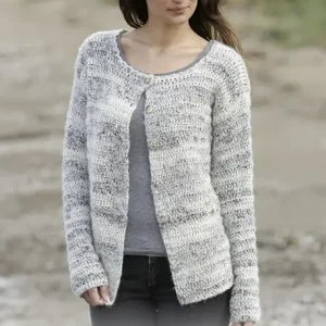 0-1255 Irish Cloud Cardigan by DROPS Design Beställ idag