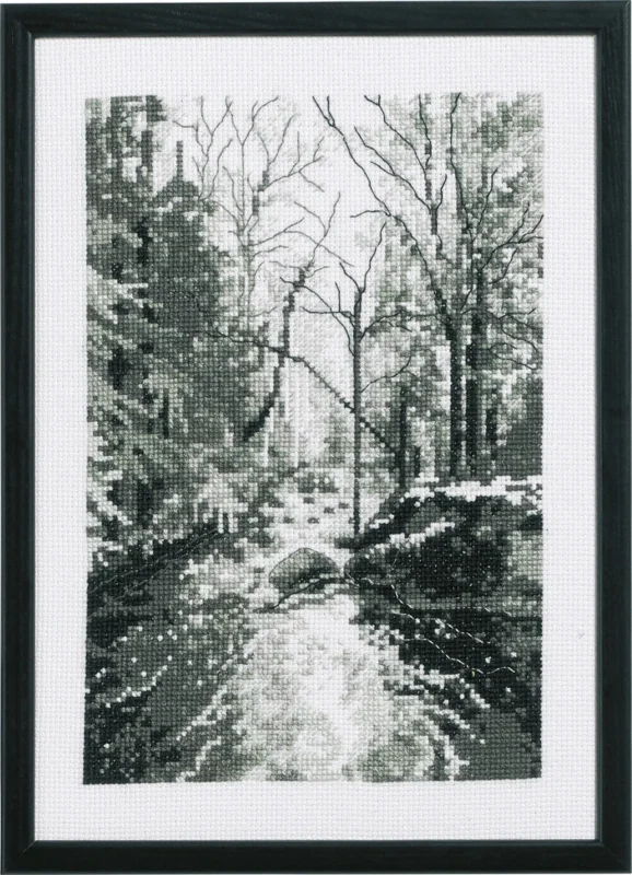Broderikit Skogsbäcken 21 x 29 cm Beställ idag