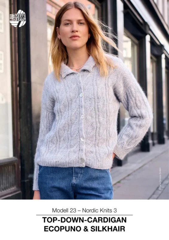 Endast denna vecka 9410320_M23 Modell23 – Nordic Knits 3: Top-Down-Kofta
