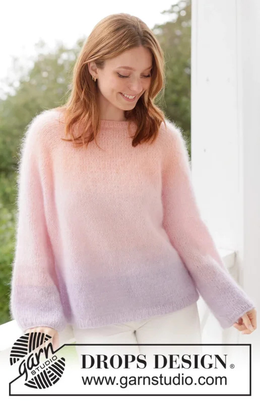 Outlet 267-17 Sunset Sorbet Sweater by DROPS Design