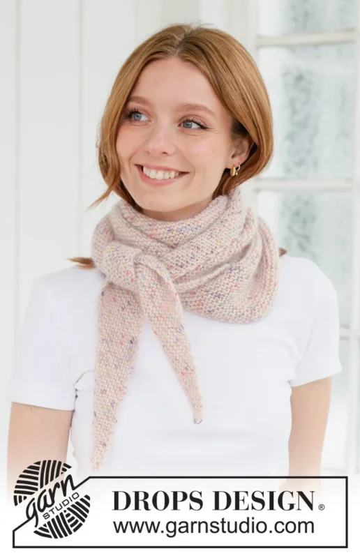 Endast idag 265-16 Candy Sprinkles Shawl by DROPS Design