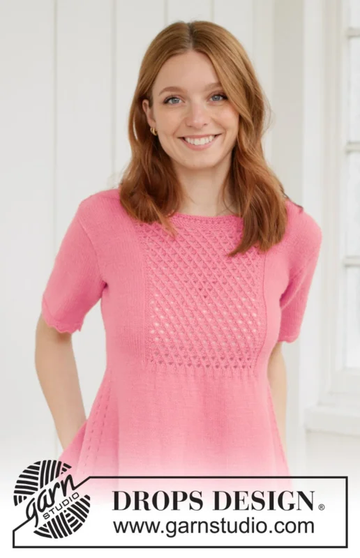 Kampanj 267-36 Strawberry Pie Tee by DROPS Design