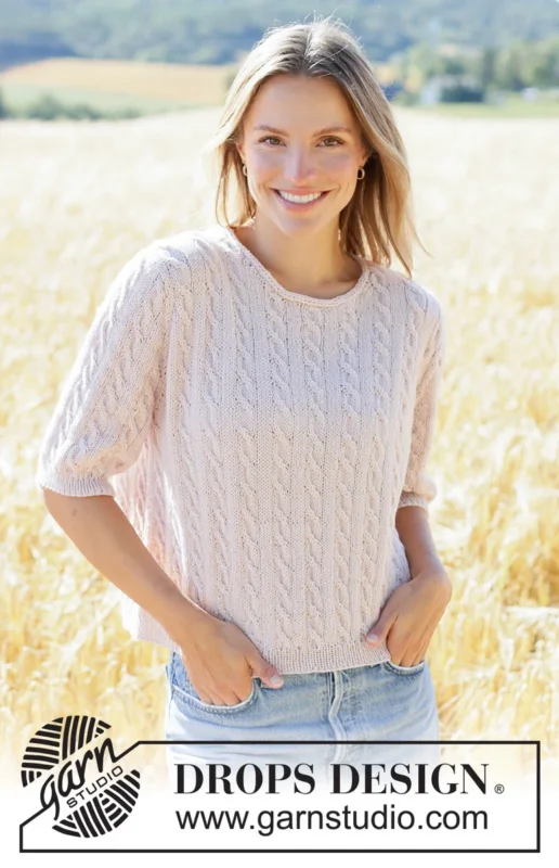 267-4 Country Vine Sweater by DROPS Design Kundfavorit