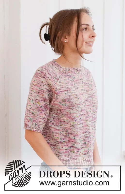 Beställ nu 267-29 Memories of Provence Tee by DROPS Design