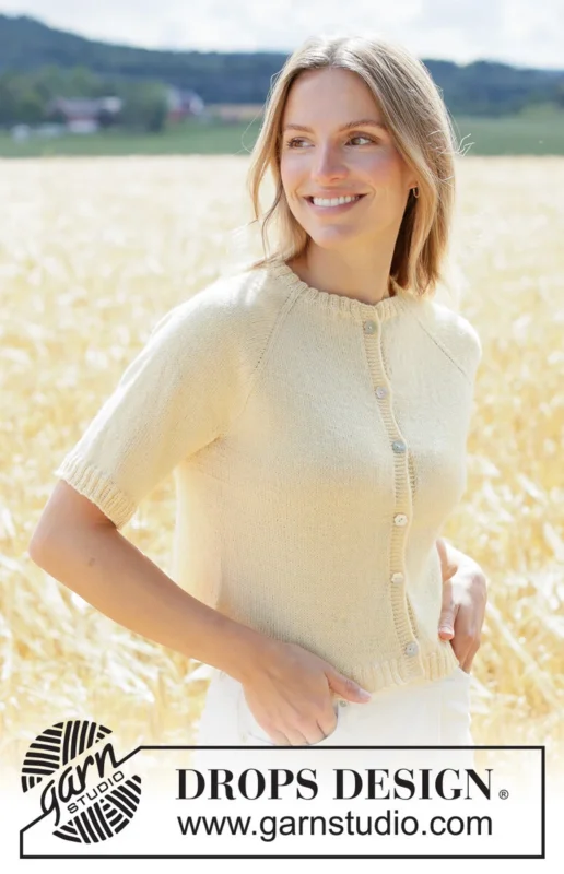 Lågt pris 268-35 Golden Mist Cardigan by DROPS Design