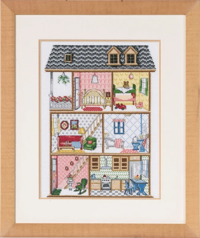 Broderikit Dockhus R5488/00 39x32 cm Billig