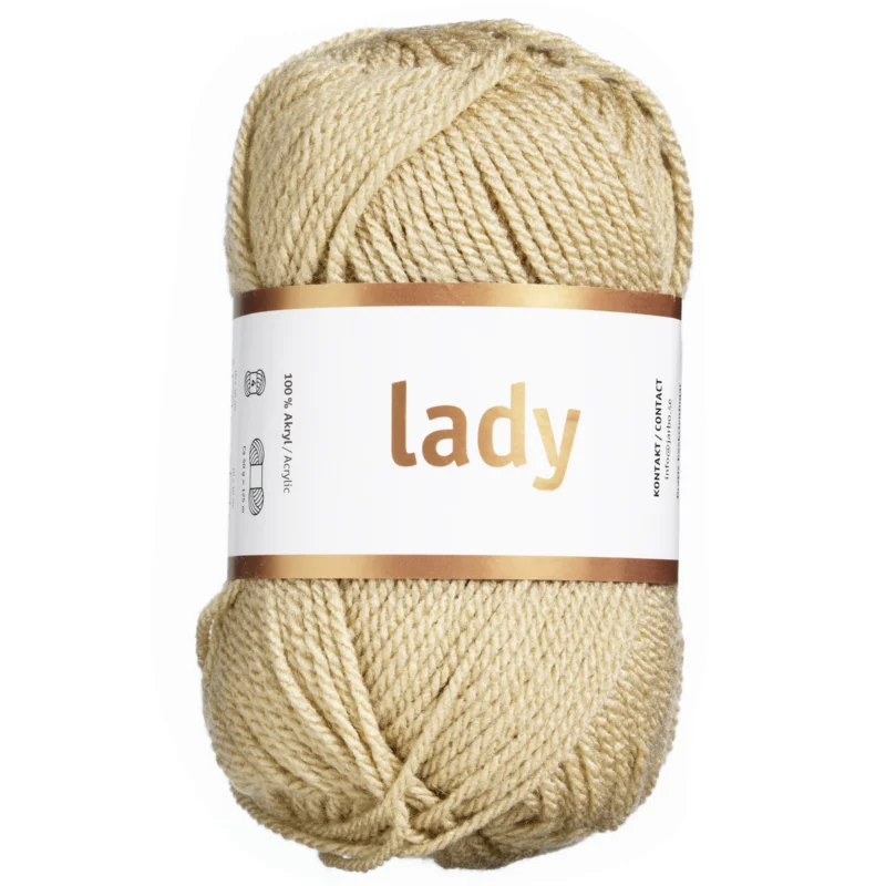I lager Garn Järbo Lady 50g beige – 44207 Beige