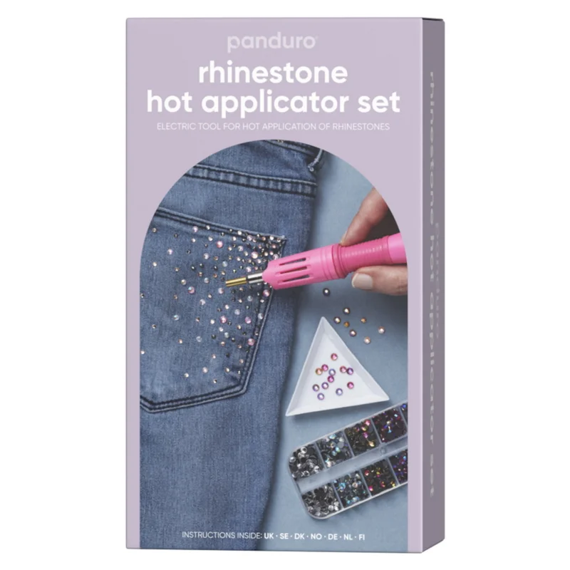 Kit applikator / verktyg för att smälta fast rhinestones & strass + 3120 pärlor Billig