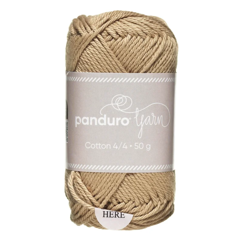 Snabb leverans Garn Cotton 4/4 50g beige