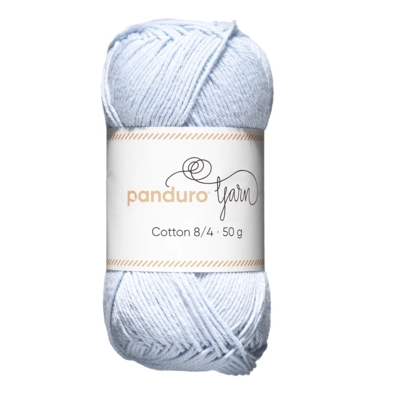 Garn Cotton 8/4 50g ljusblå Erbjudandepris