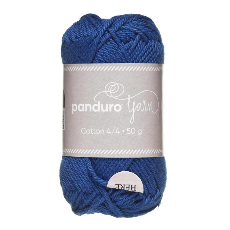 Garn Cotton 4/4 50g blå Kampanjpris