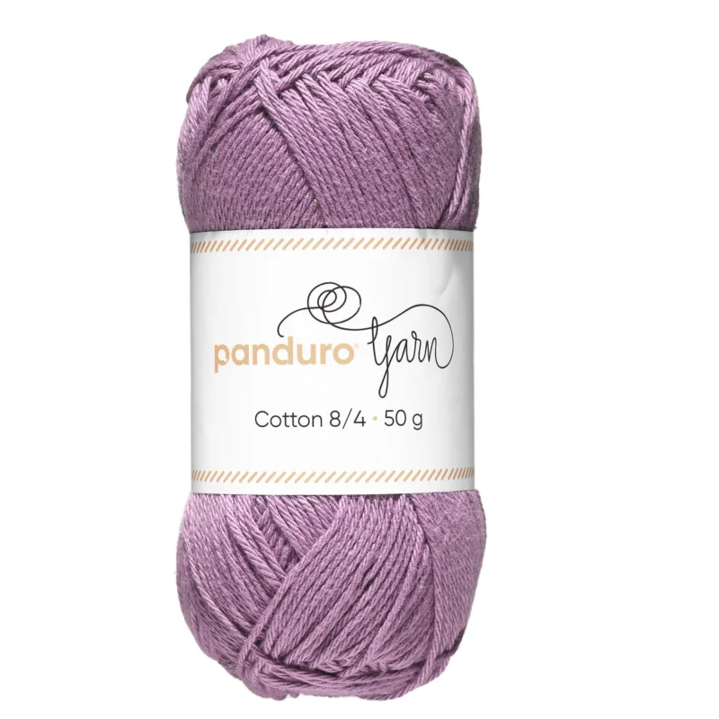 Garn Cotton 8/4 50g lila Erbjudande