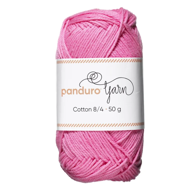 Kampanjpris Garn Cotton 8/4 50g bubbelrosa