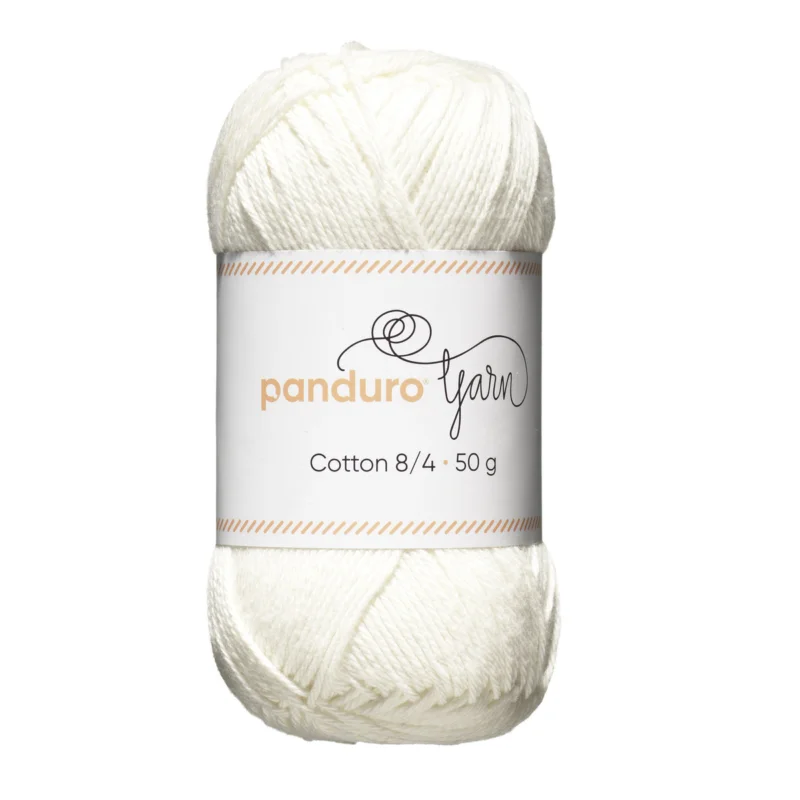 Garn Cotton 8/4 50g natur Endast idag