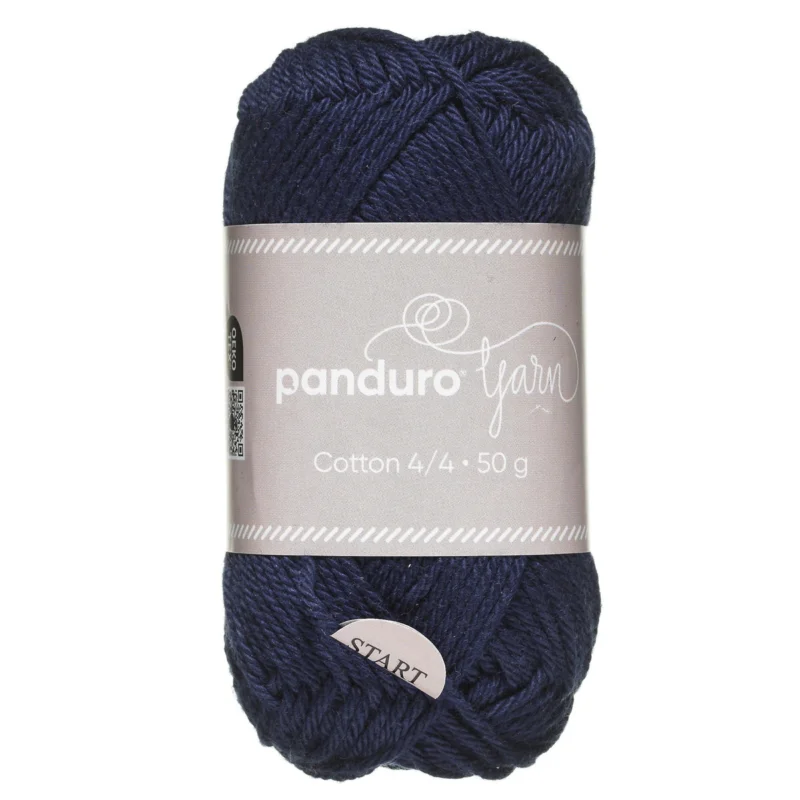 Köp online Garn Cotton 4/4 50g marinblå