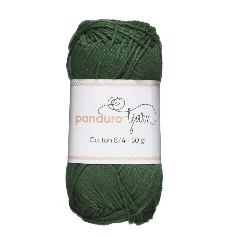 Garn Cotton 8/4 50g mörkgrön Endast denna vecka