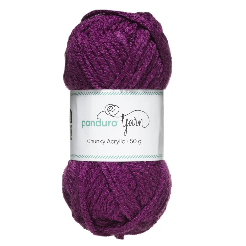 Sänkt pris Garn Chunky Acrylic 50g mörklila