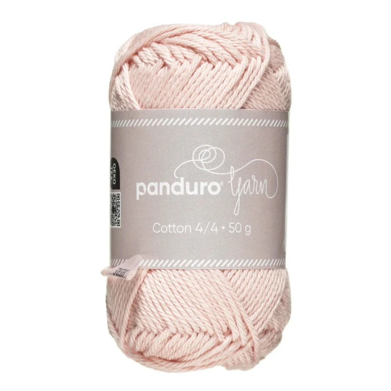 Garn Cotton 4/4 50g ljusrosa Kampanj
