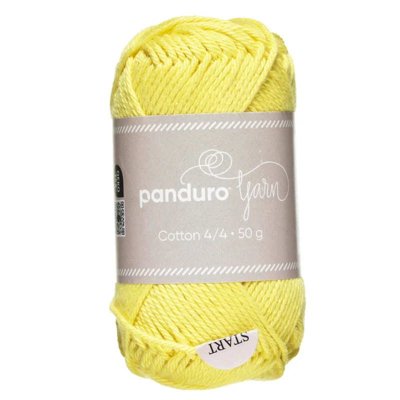 Garn Cotton 4/4 50g gul Utförsäljning