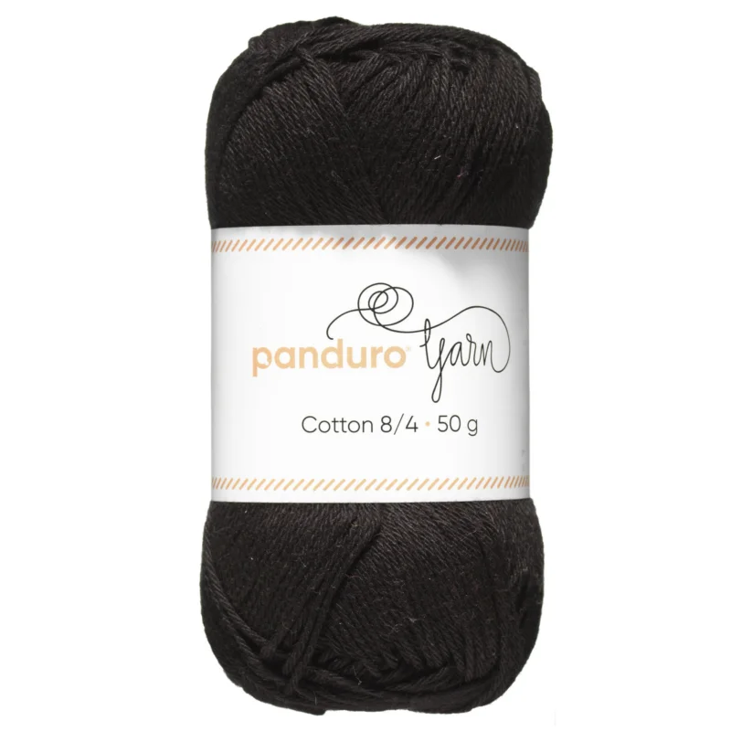 Begränsad tid Garn Cotton 8/4 50g svart