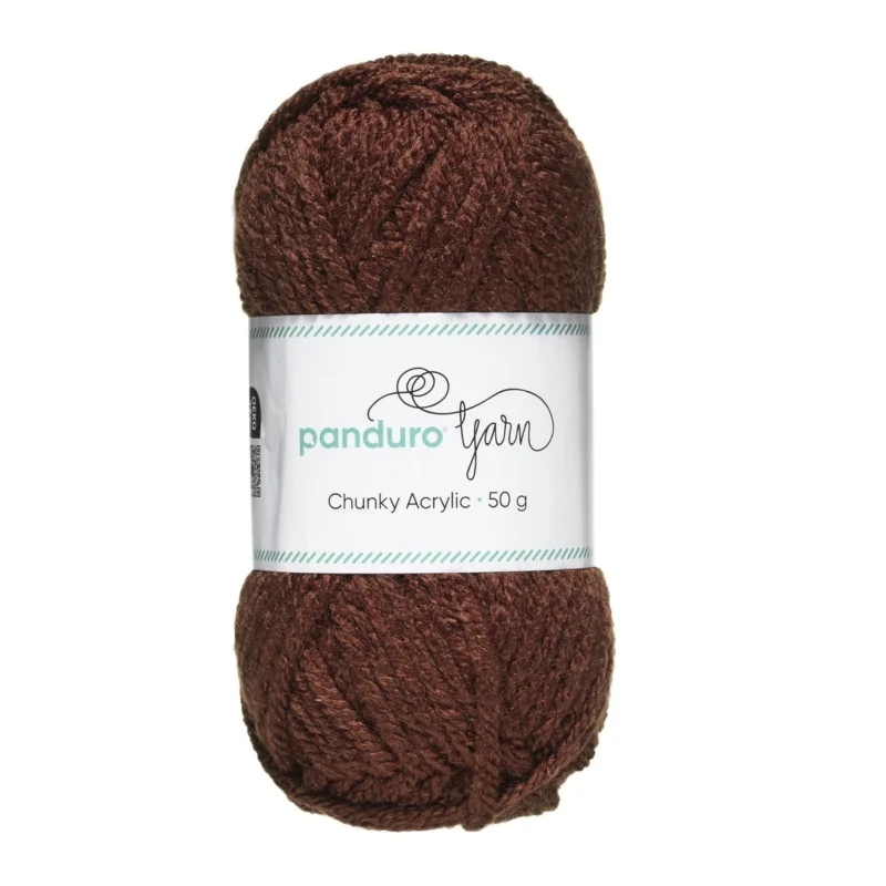 Sänkt pris Garn Chunky Acrylic 50g brun