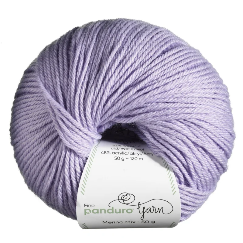 Kampanjpris Garn Merino Mix 50g ljuslila