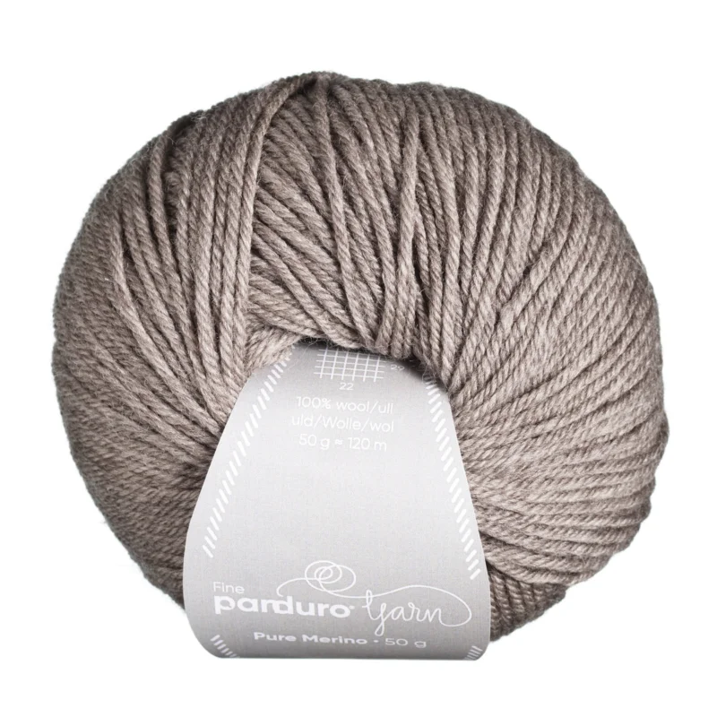 Garn Pure Merino 50g brun Begränsat antal