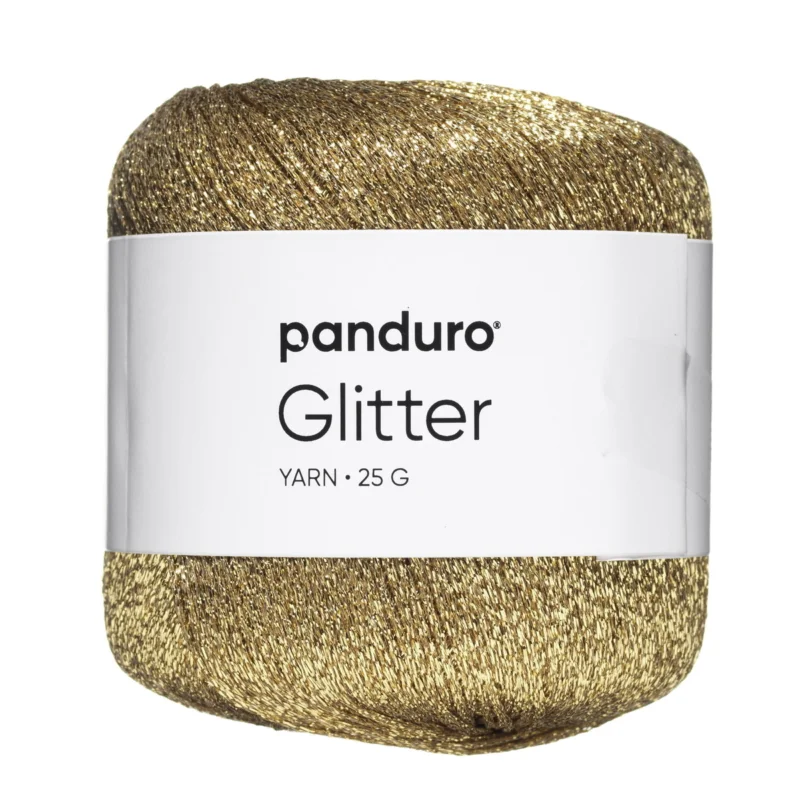 Garn glitter 25g guld Lägg i varukorgen