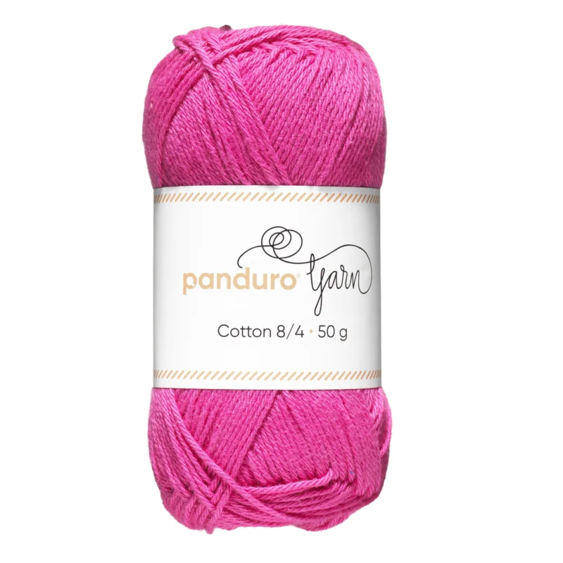 Garn Cotton 8/4 50g cerise Nedsatt pris