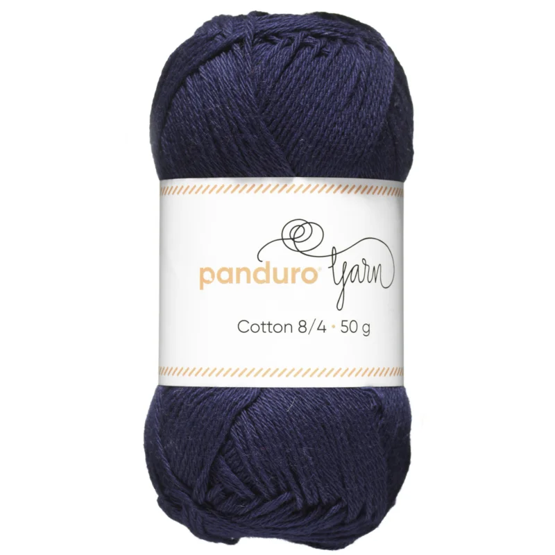 Garn Cotton 8/4 50g mörkblå Bästa pris