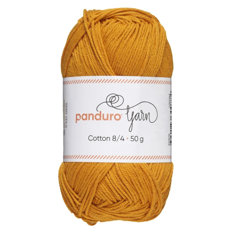 Sänkt pris Garn Cotton 8/4 50g lejongul
