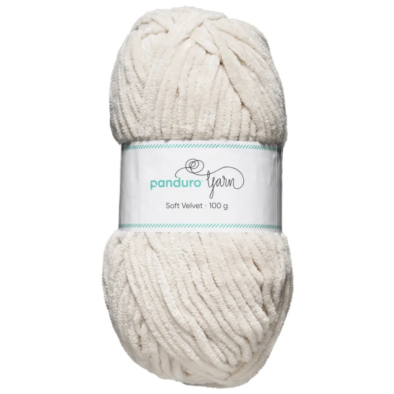 Garn Soft Velvet 100g beige Kampanjpris
