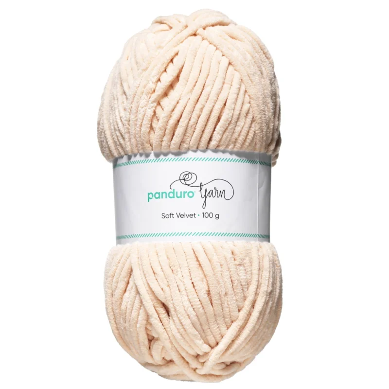 Sista chansen Garn Soft Velvet 100g ljus aprikos