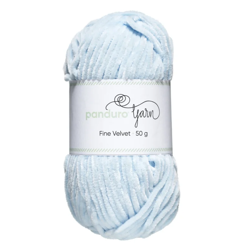 Garn Fine Velvet 50g ljusblå – sammetslent och himmelskt mjukt garn Kundfavorit