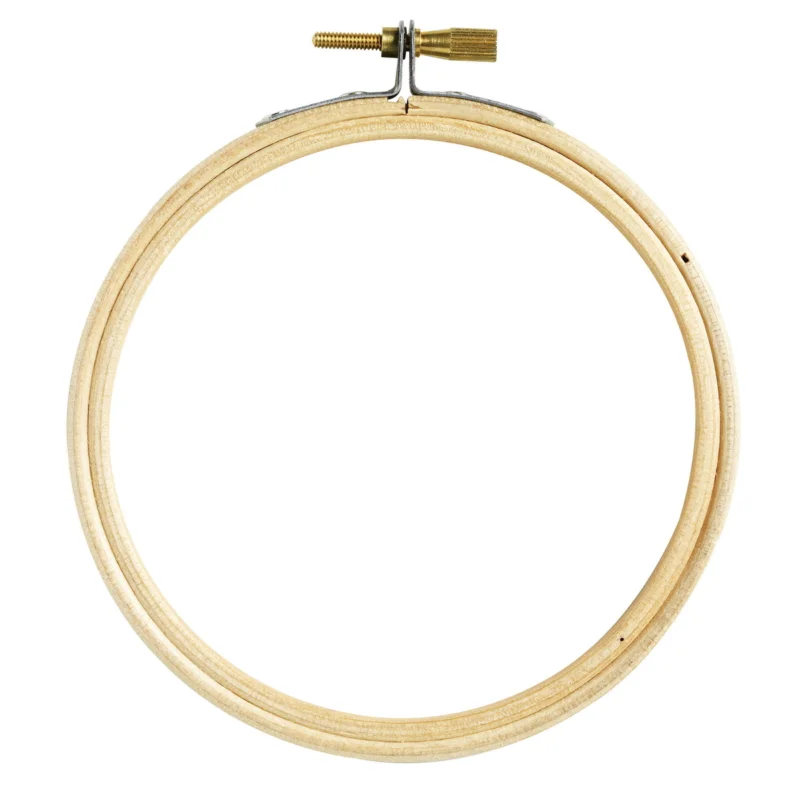 Fynd Broderiring trä Ø 10 cm