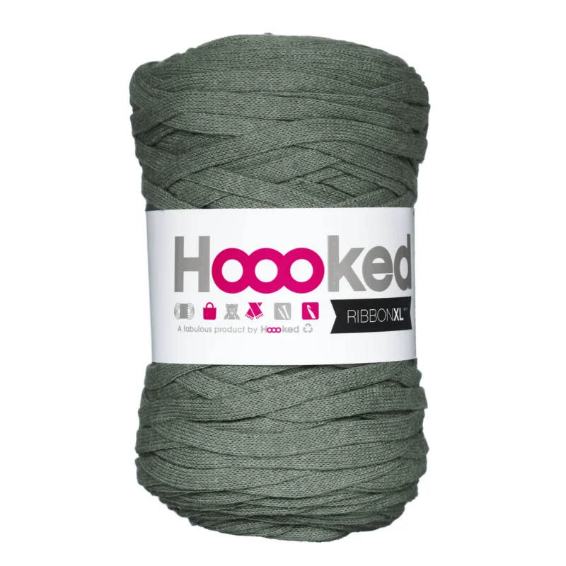 Outlet Hooked Ribbon XL garn 250g armygrön – RXLSP6 Dried herb
